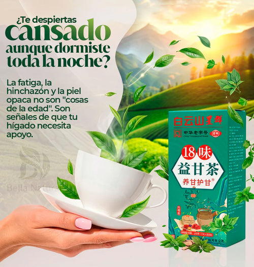 🍃 Té Yigan — Fórmula de 18 Hierbas Chinas para Sentirte Más Liviano, con Más Energía y Apoyo Natural para el Hígado ✨